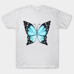 blue butterfly T-Shirt